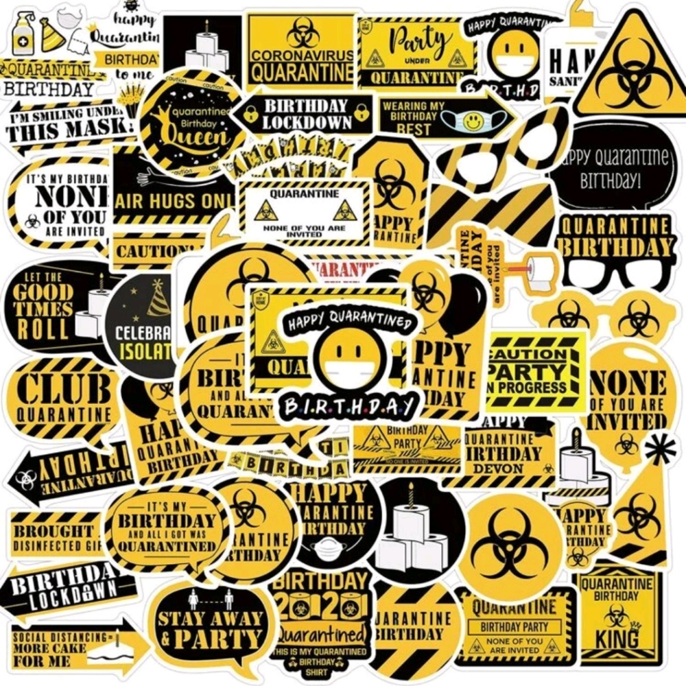 🍉5 for $25* Laptop Quarantine Stickers